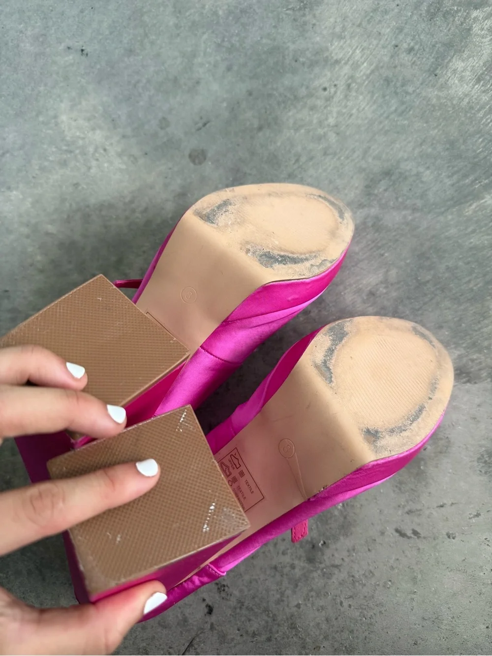 Nasty Gal Fuchsia Platform Mary Jane Heels